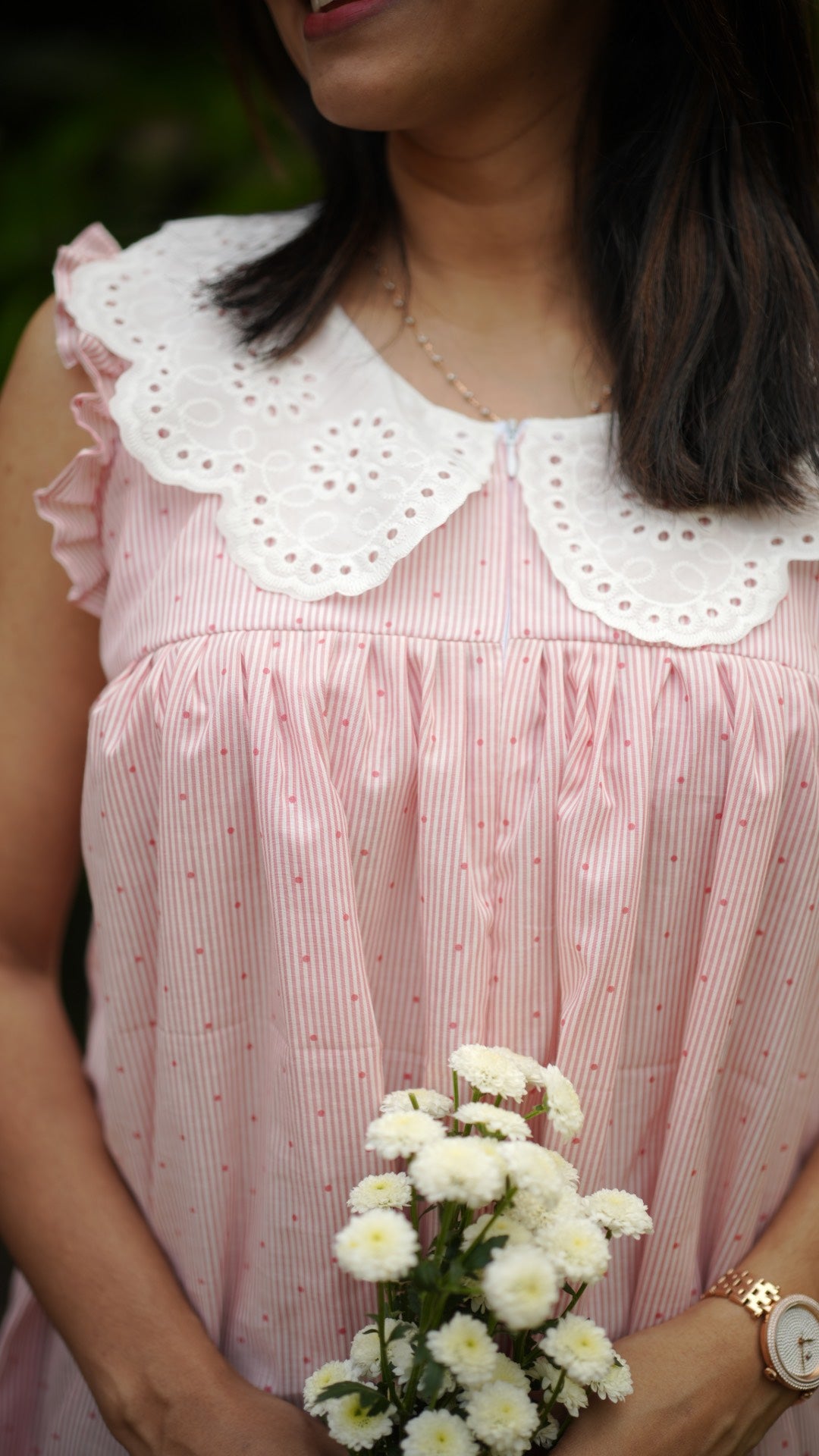 Pink dots dress