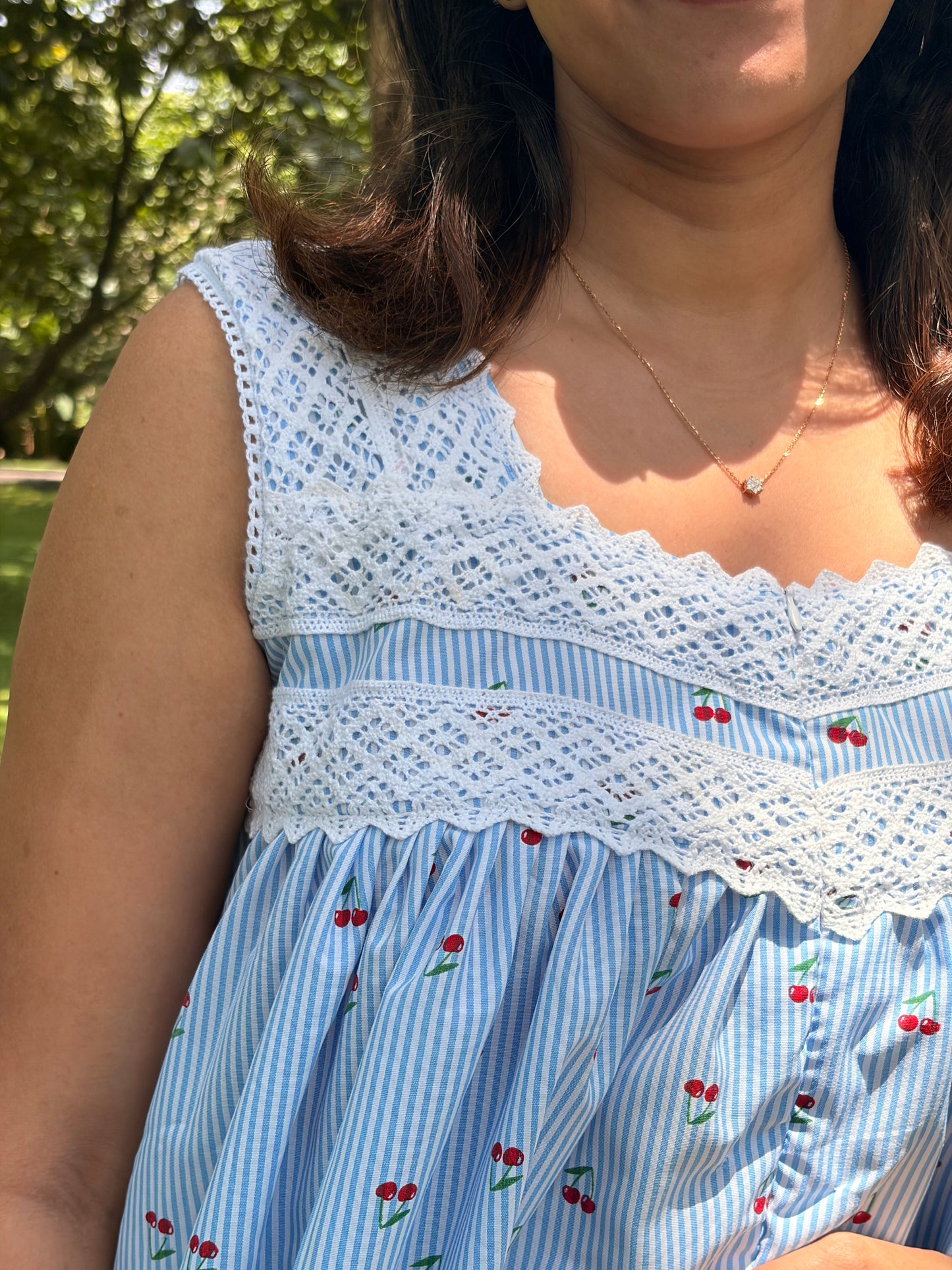Cherry lace ( Blue)