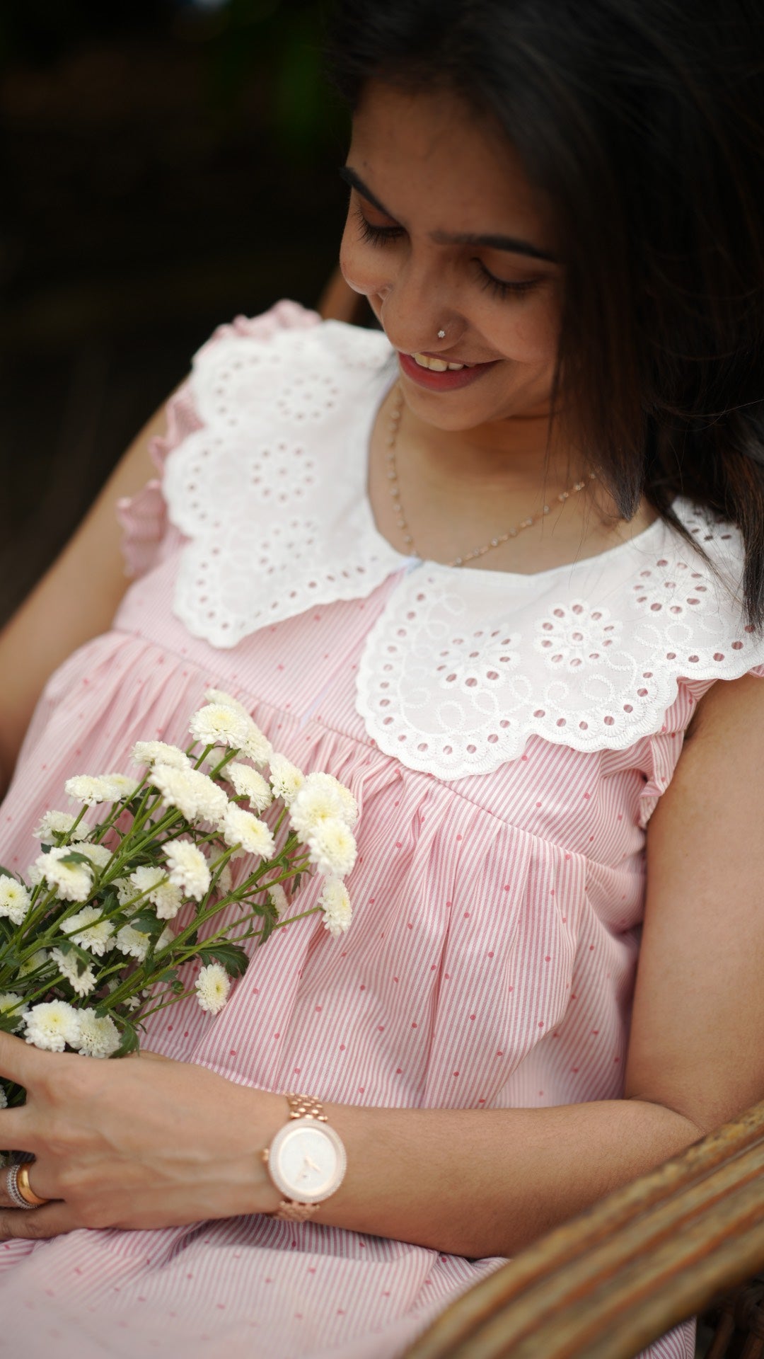 Pink dots dress