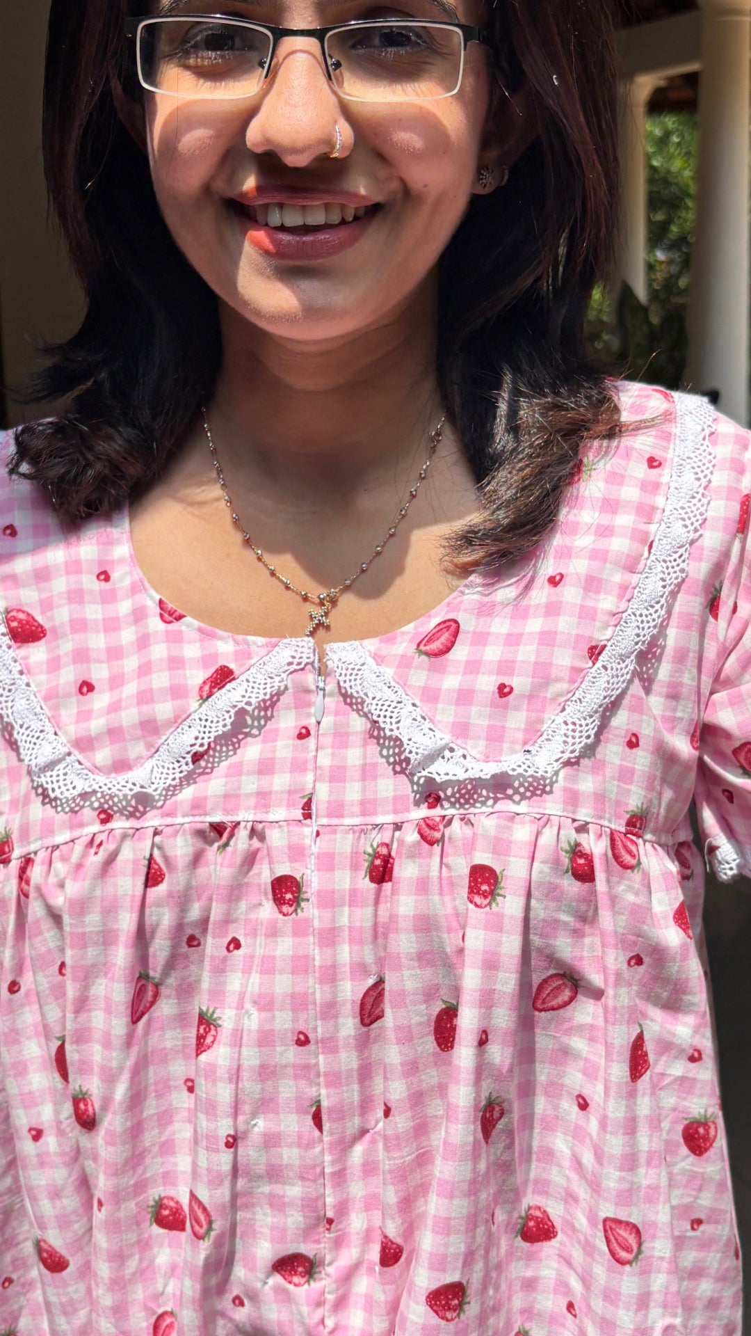 Strawberry lace dress