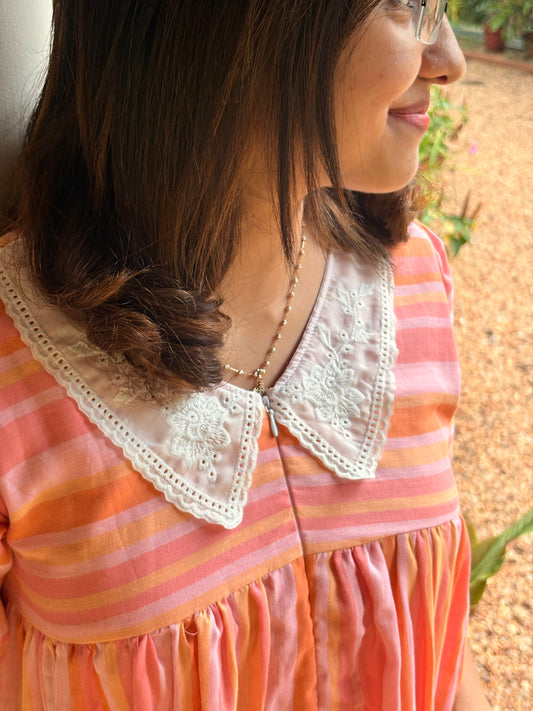 Orange Pansy Dress